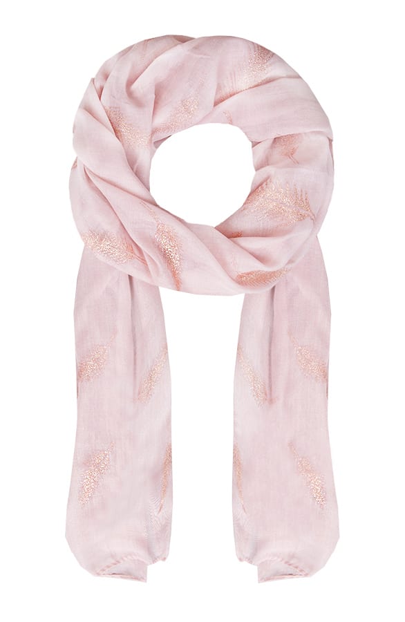 Blad Motief Sjaal Roze – shoparchief, foto 1