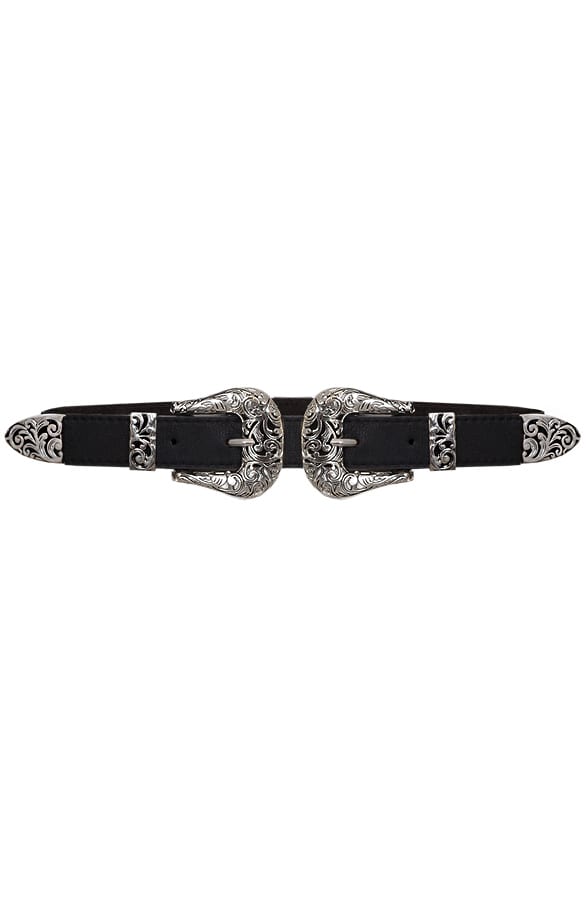 Dubbel Gesp Riem Zwart – shoparchief, foto 1