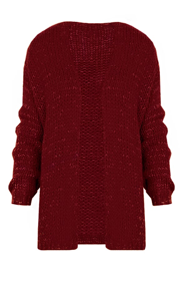 Gebreid Vest Bordeaux – shoparchief, foto 1