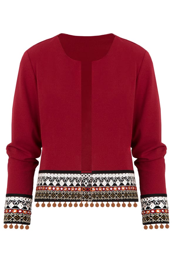 Kelim Jacket Bordeaux – shoparchief, foto 1