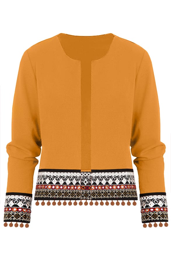 Kelim Jacket Okergeel – shoparchief, foto 1