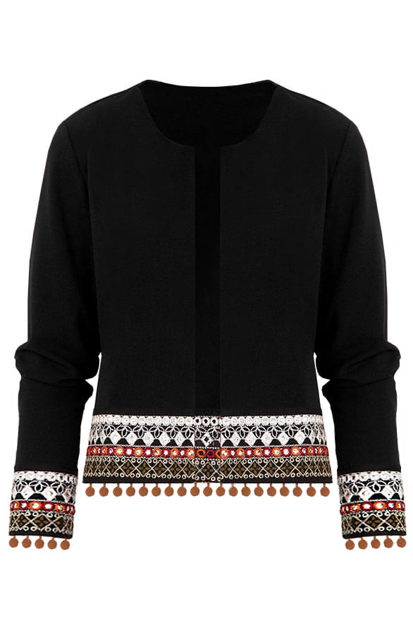 Kelim Jacket Zwart – shoparchief, foto 1