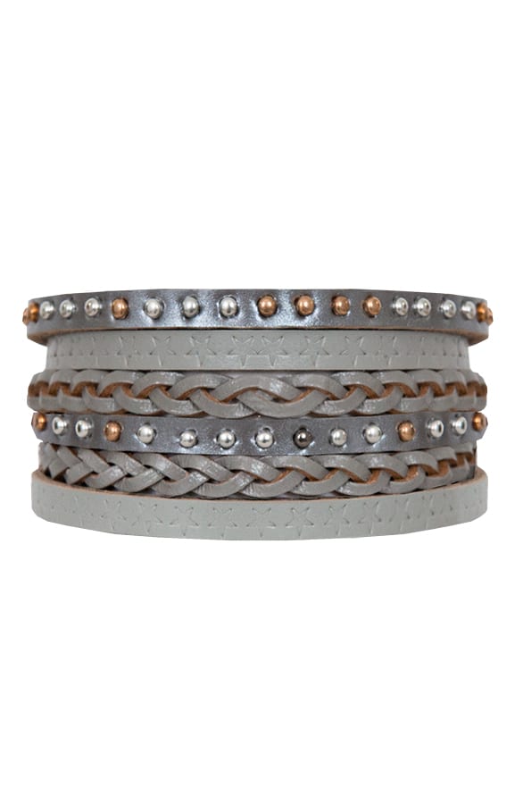 Wikkel Armband Zilver Grijs – shoparchief, foto 1