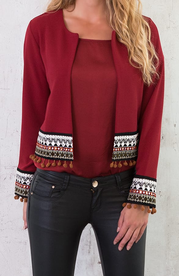 Kelim Jacket Bordeaux – shoparchief, foto 2