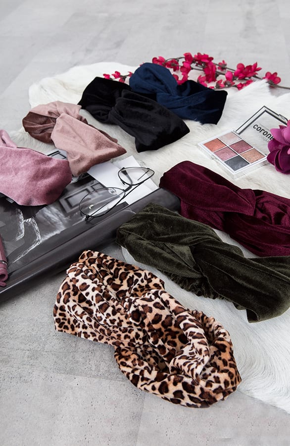 Velvet Haarband Roze – shoparchief, foto 3