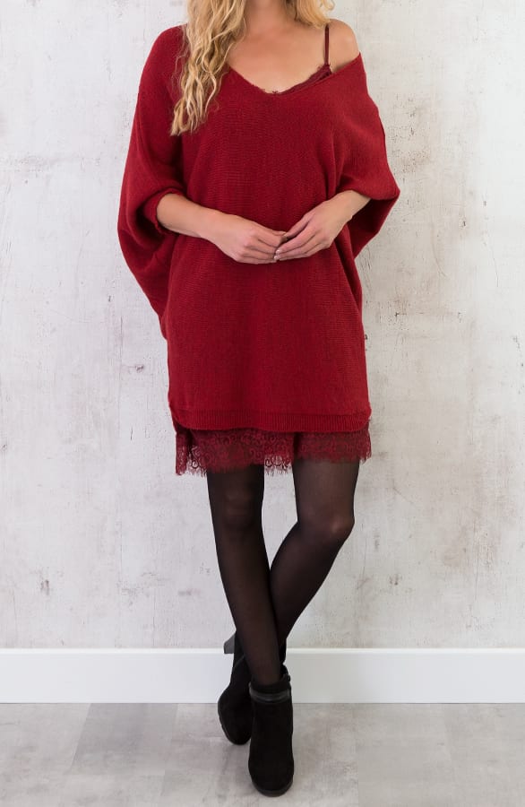 Oversized Large Tuniek Rood – shoparchief, foto 5