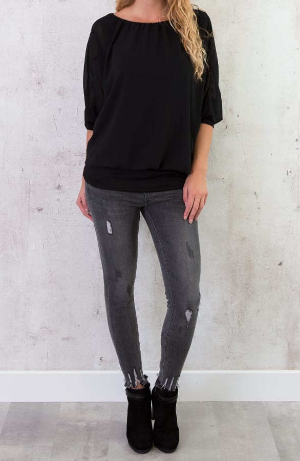 Basic Oversized Tuniek Zwart – shoparchief, foto 6