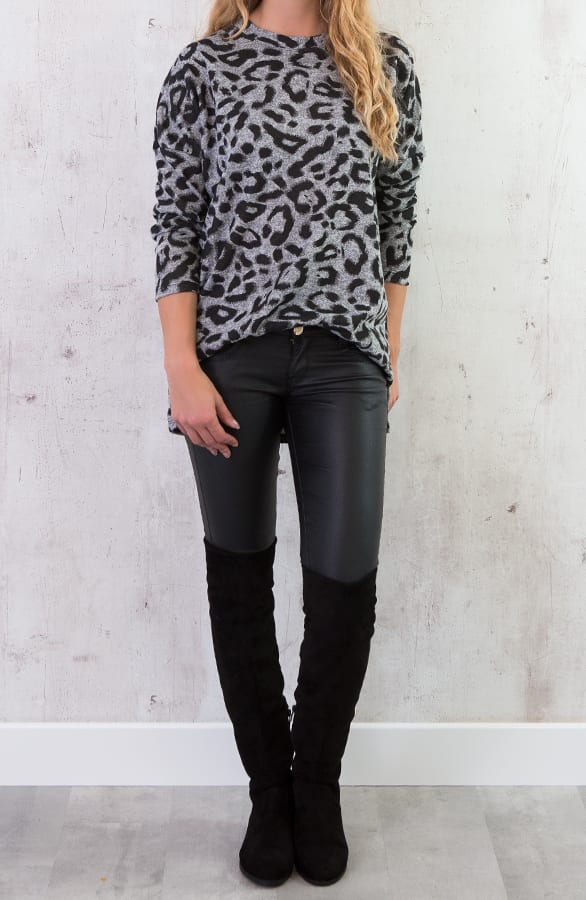 Leopard Trui Grijs – shoparchief, foto 6