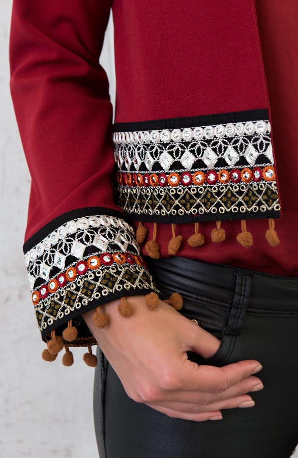 Kelim Jacket Bordeaux – shoparchief, foto 4