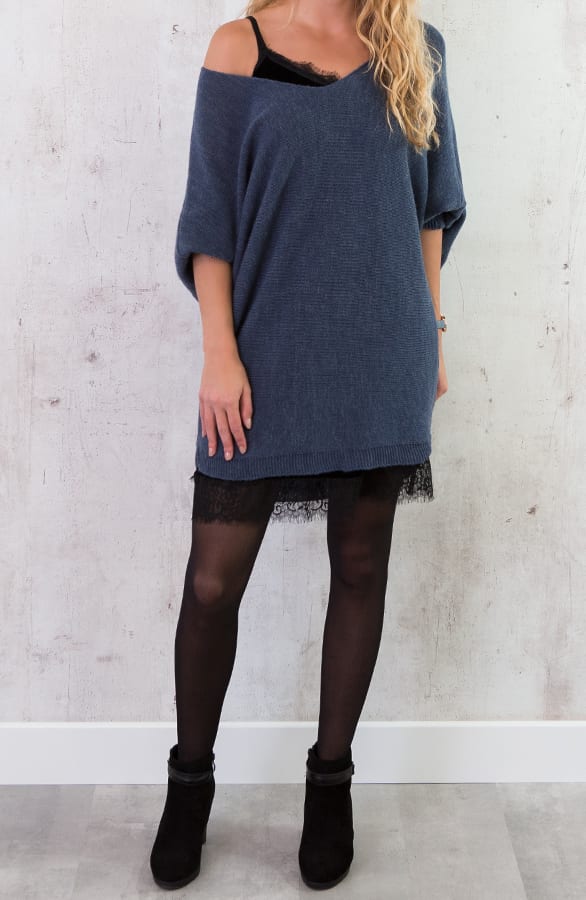 Oversized Large Tuniek Blauw – shoparchief, foto 5