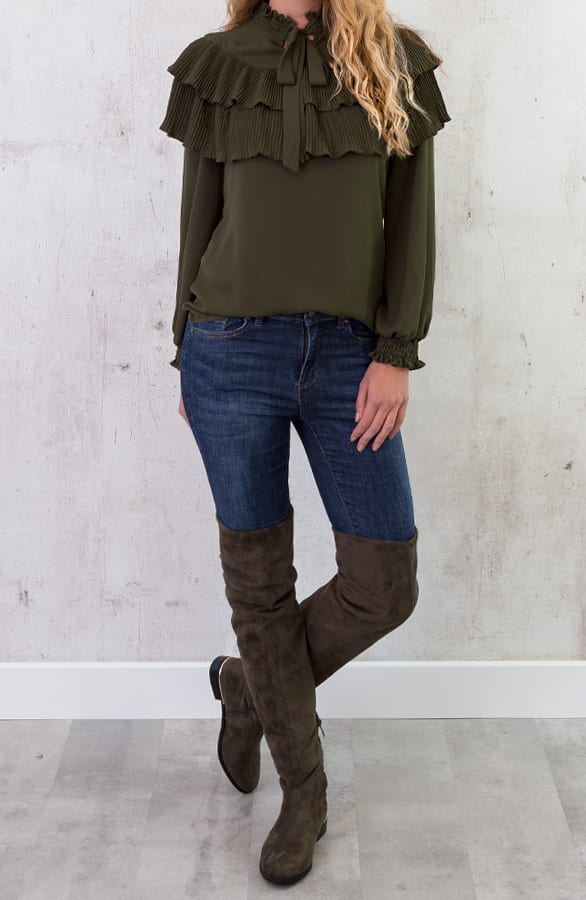 Overknee Laarzen High Exclusive Army – shoparchief, foto 2