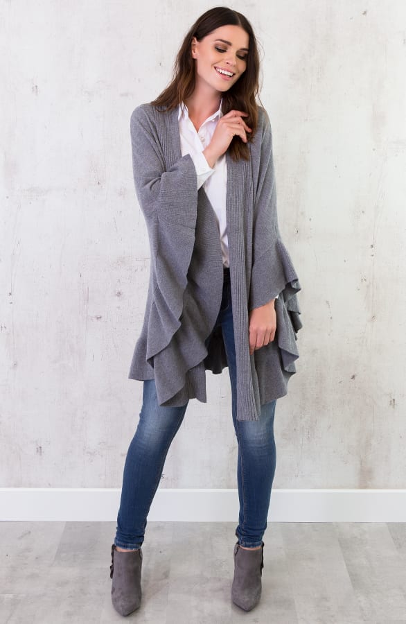 Ruches Omslagdoek Grijs – shoparchief, foto 4