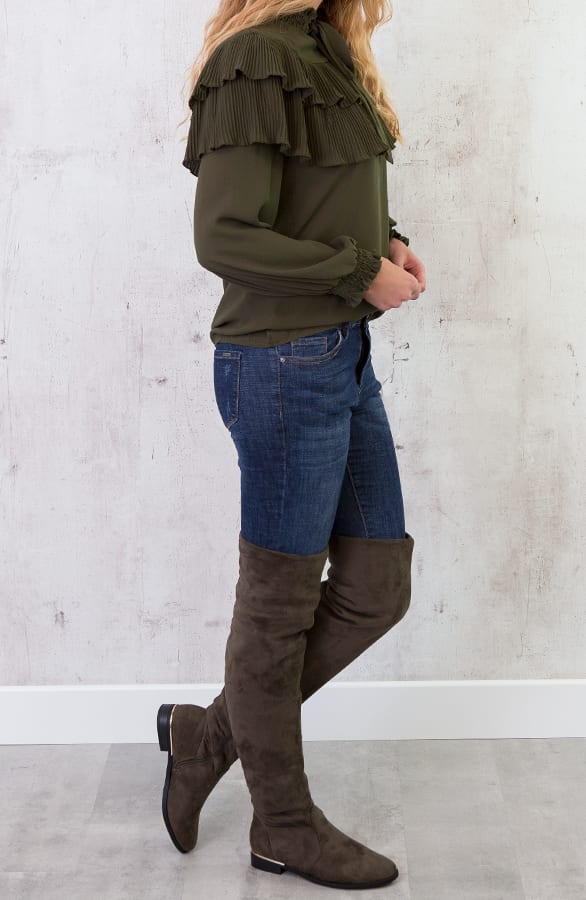 Overknee Laarzen High Exclusive Army – shoparchief, foto 3