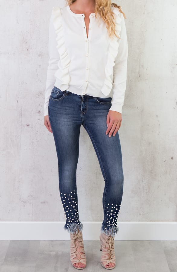 Ruches Vest Parel Creme – shoparchief, foto 6