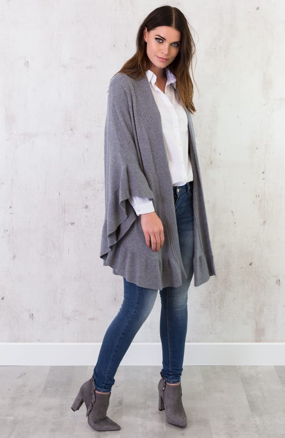 Ruches Omslagdoek Grijs – shoparchief, foto 5
