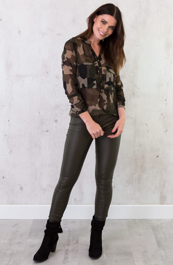 Coating Jeans Dark Green – shoparchief, foto 2