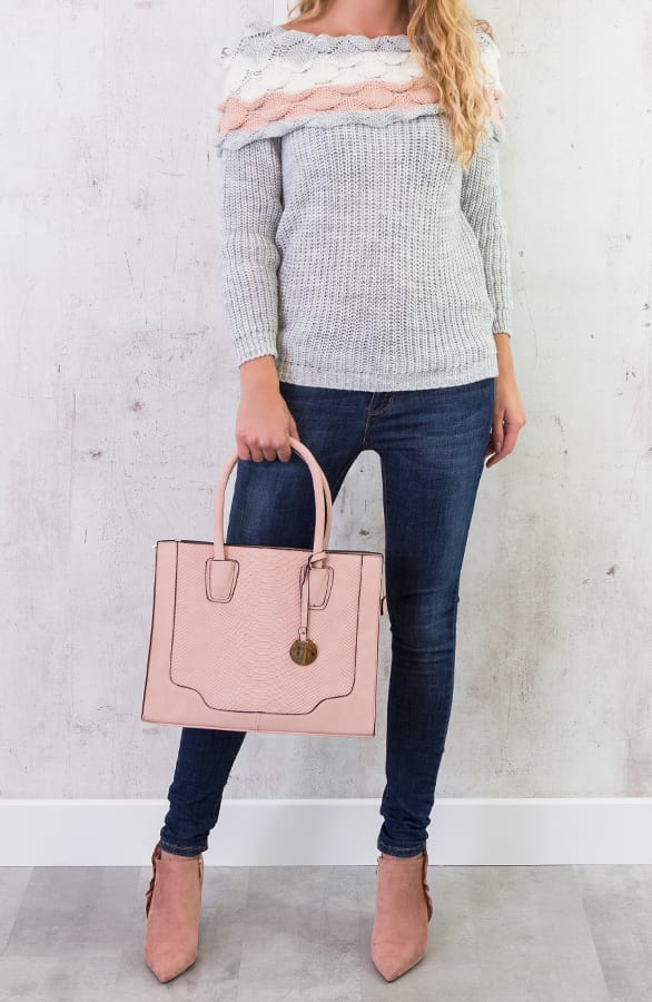 Slangenprint Handtas Limited Roze – shoparchief, foto 2