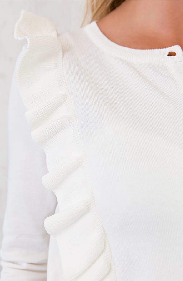 Ruches Vest Parel Creme – shoparchief, foto 5