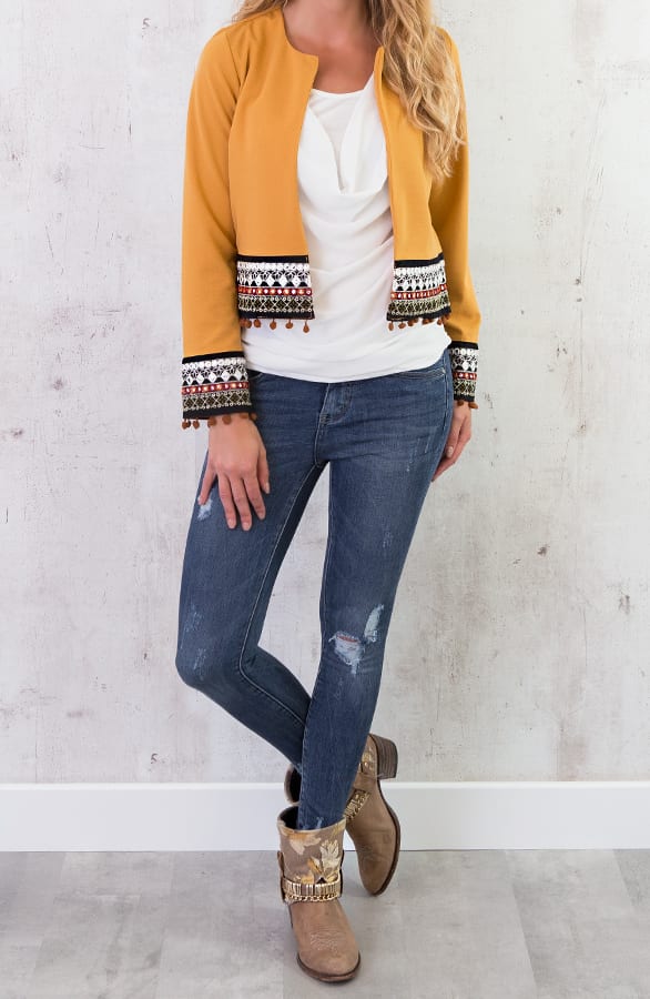 Kelim Jacket Okergeel – shoparchief, foto 2