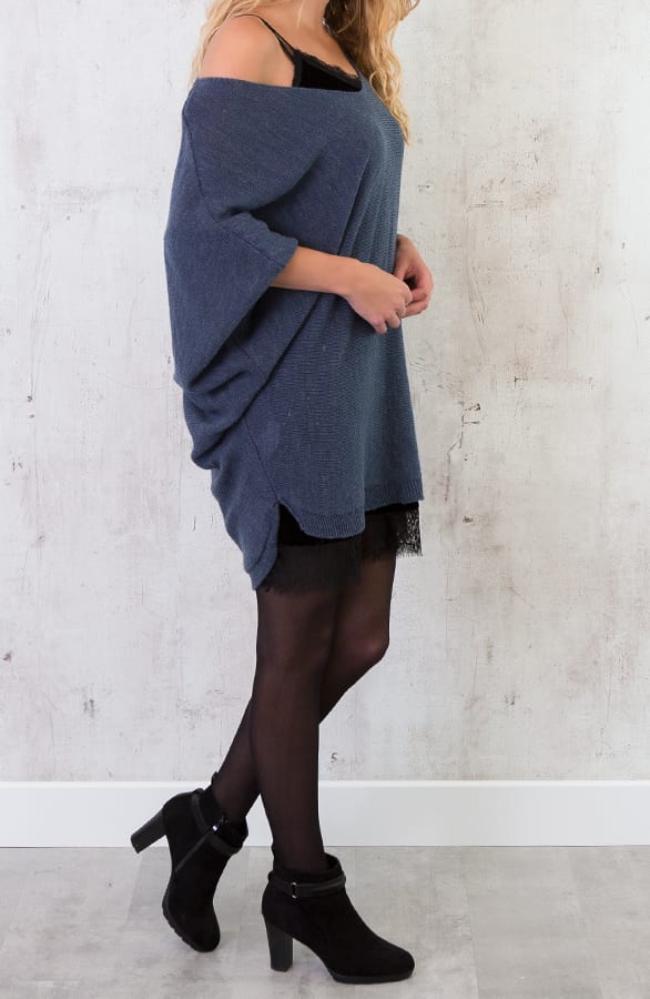 Oversized Large Tuniek Blauw – shoparchief, foto 3