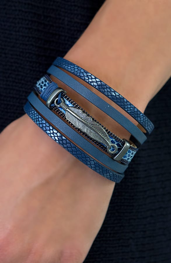 Magneet Armband Veer Blauw – shoparchief, foto 2
