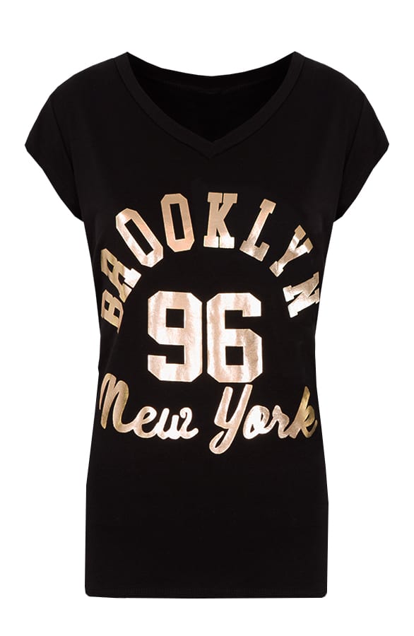 Brooklyn It shirt Zwart – shoparchief, foto 1