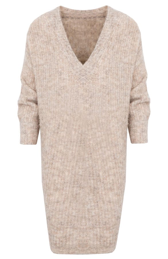 Fluffy Oversized Long Tuniek Beige – shoparchief, foto 1