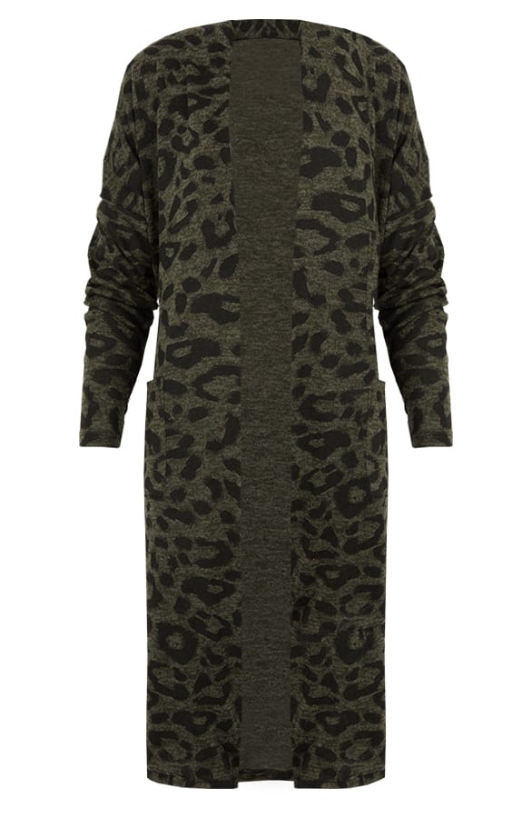 Leopard Vest Legergroen – shoparchief, foto 1