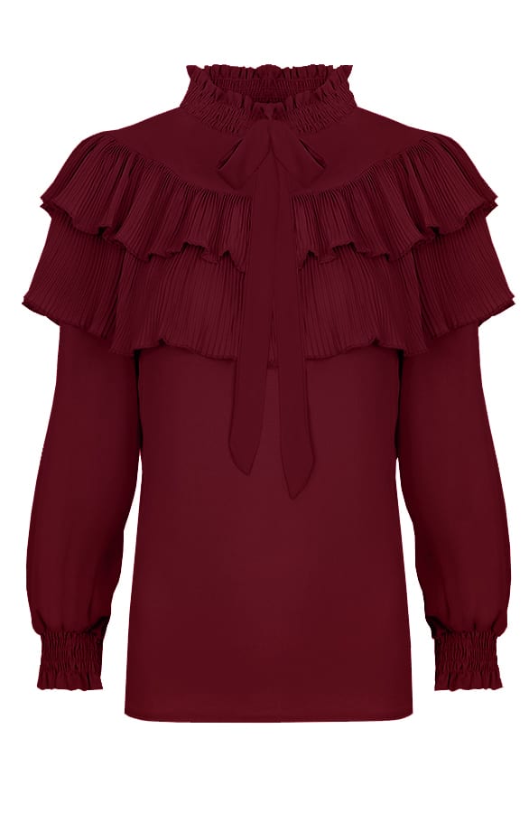 Mademoiselle Blouse Bordeaux – shoparchief, foto 1