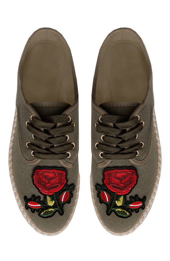 Rozen Espadrilles Legergroen – shoparchief, foto 1