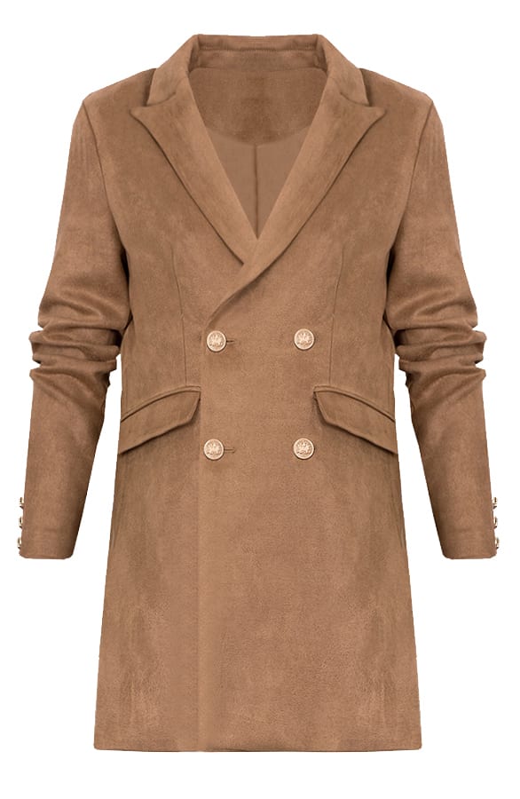 Suede Blazer Exclusive Camel – shoparchief, foto 1
