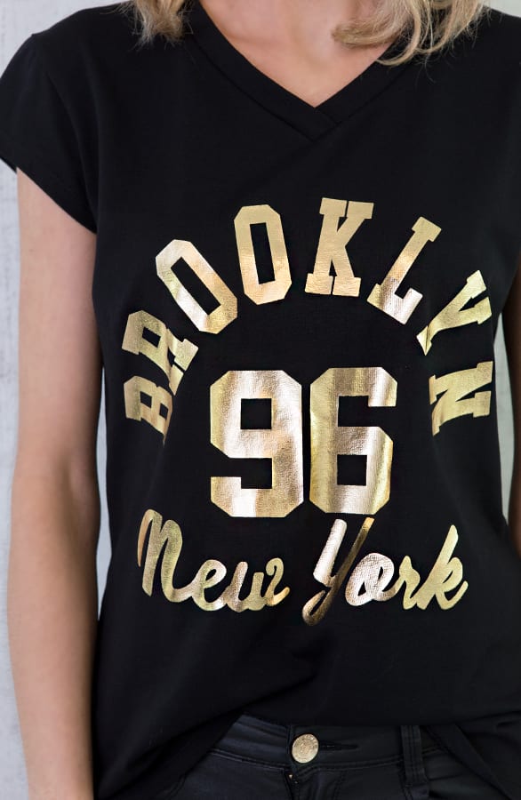 Brooklyn It shirt Zwart – shoparchief, foto 5