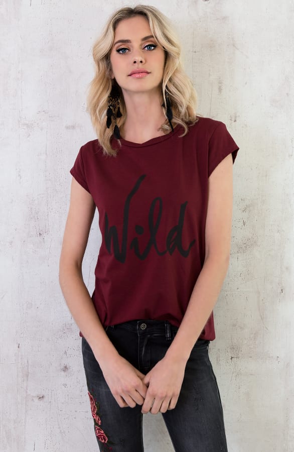 Wild It Shirt Bordeaux – shoparchief, foto 5