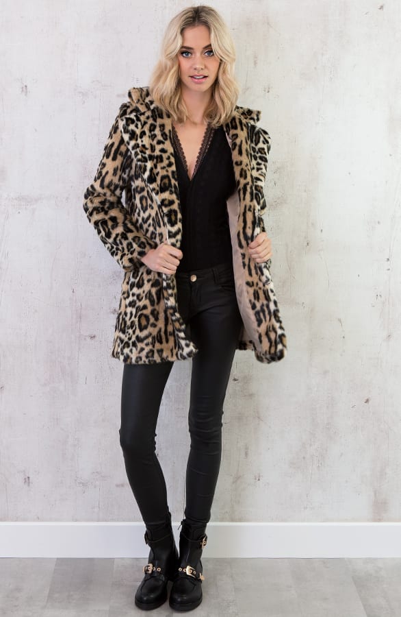 Leopard Jas Ultimate Faux Fur – shoparchief, foto 3