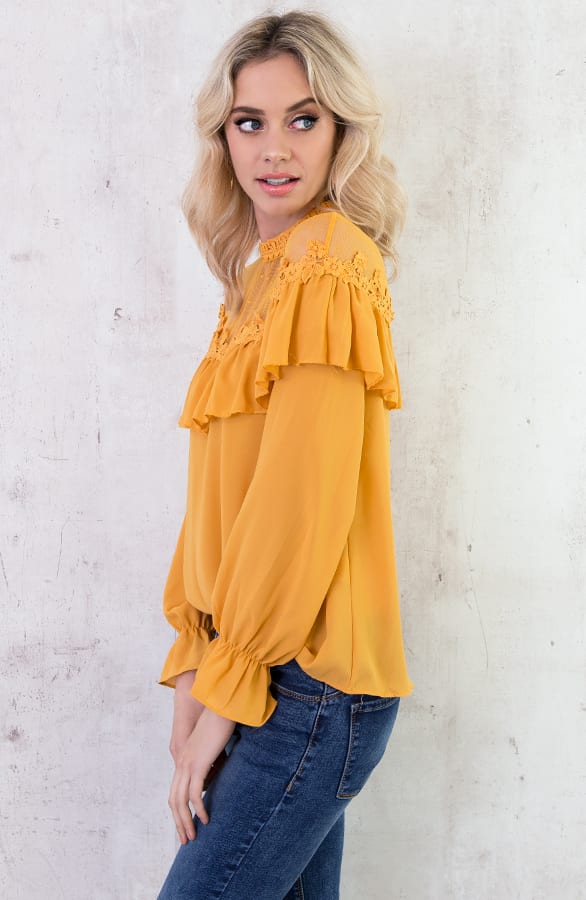 Luxury Marant Blouse Okergeel – shoparchief, foto 6