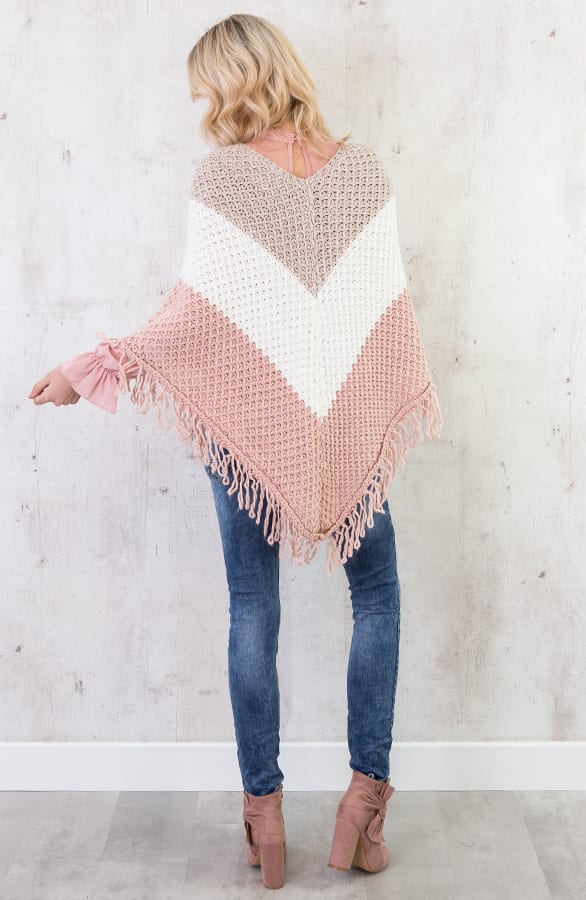 Tricolore Poncho Roze – shoparchief, foto 6