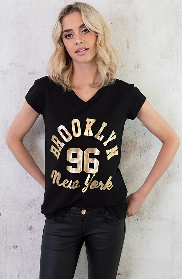 Brooklyn It shirt Zwart – shoparchief, foto 4