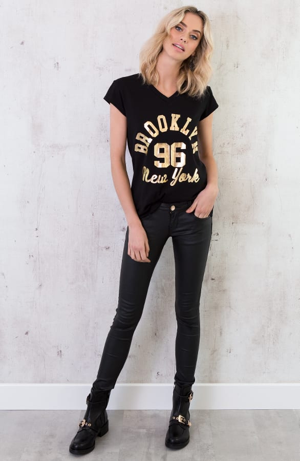 Brooklyn It shirt Zwart – shoparchief, foto 3