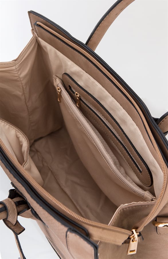 Slangenprint Handtas Limited Taupe – shoparchief, foto 3
