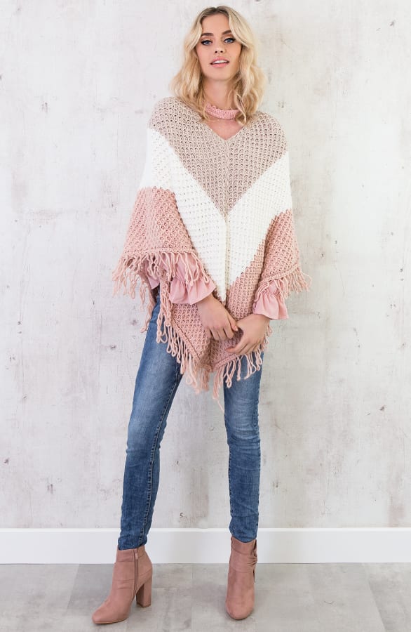 Tricolore Poncho Roze – shoparchief, foto 7