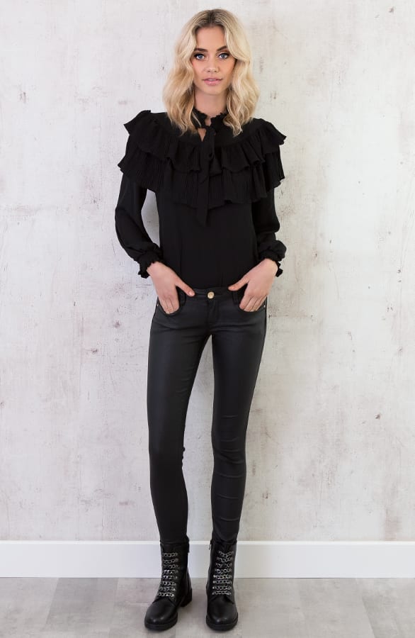 Mademoiselle Blouse Zwart – shoparchief, foto 6