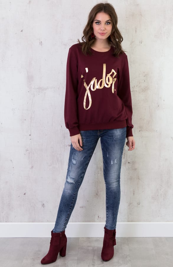 J'Adore Trui Bordeaux – shoparchief, foto 5