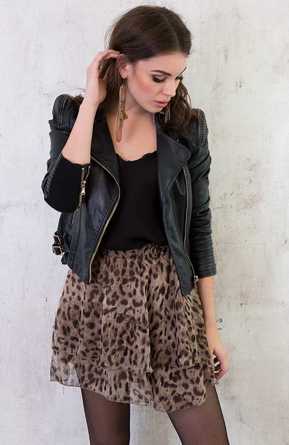 Panterprint Laagjes Rok Bruin – shoparchief, foto 3