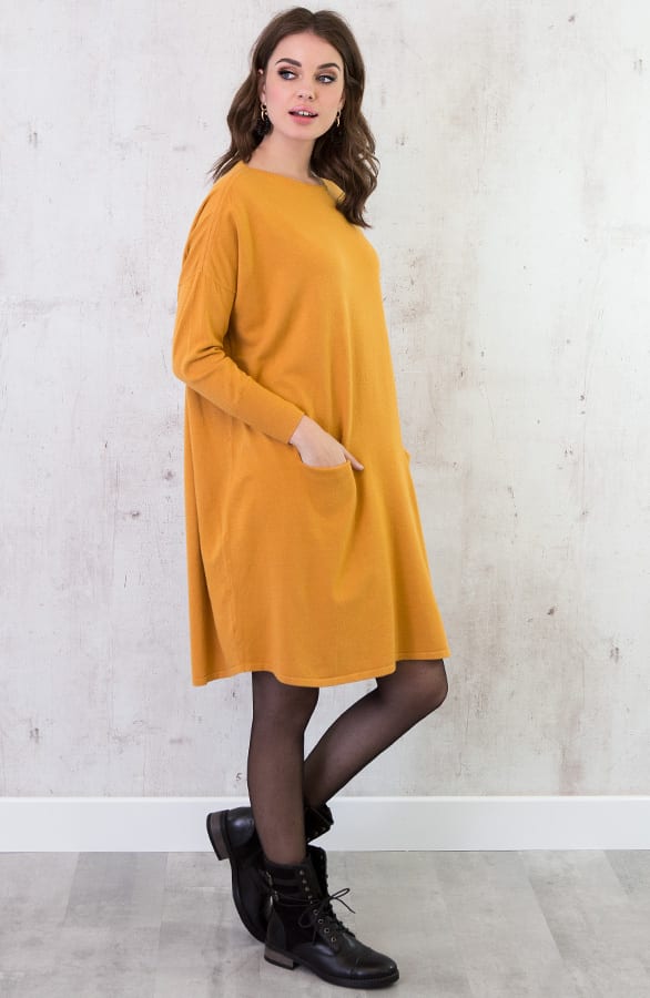 Comfy Trui Lang Oker – shoparchief, foto 2