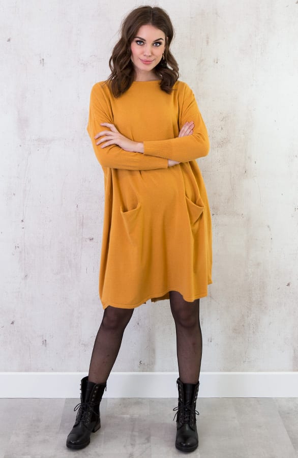 Comfy Trui Lang Oker – shoparchief, foto 4