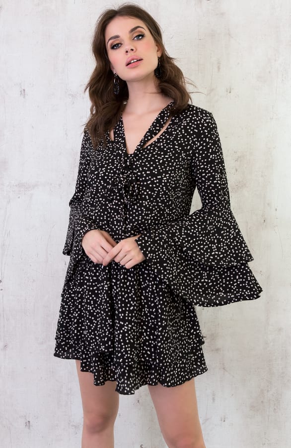 Polkadot Blouse Zwart Exclusive – shoparchief, foto 5