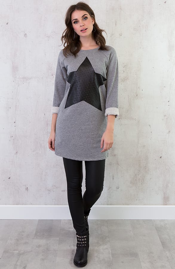 Leather Star Dress – shoparchief, foto 2