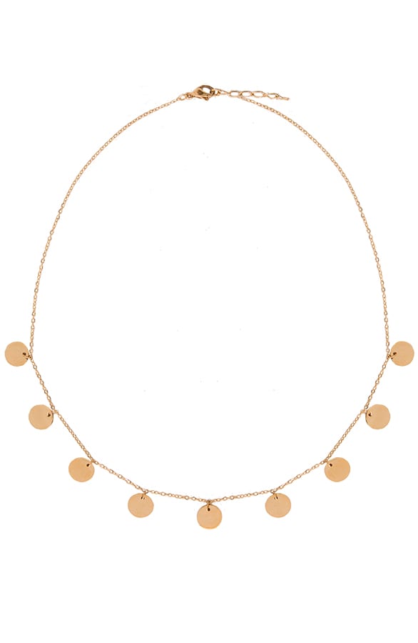 Coins Ketting Minimal Goud – shoparchief, foto 1