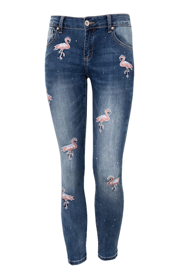 Flamingo Patches Jeans – shoparchief, foto 1