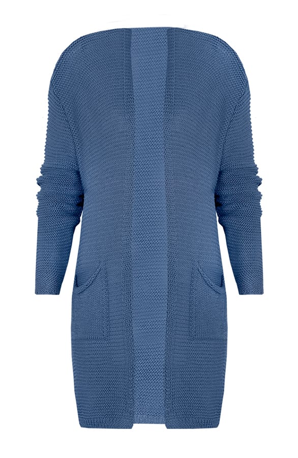Gehaakt Pocket Vest Blauw – shoparchief, foto 1